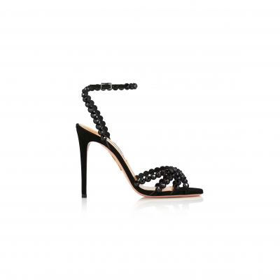 AQUAZZURA TEQUILA SANDAL 105 TQLHIGS0-SUE-BJT